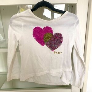 DKNY top with color-changing sequins.